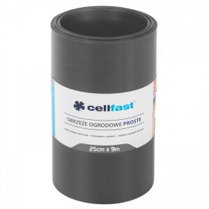 Cellfast grafit kerti szegély, 25cm x 9m tekercs, gyepszegély - Cellfast