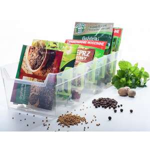 BranQ Fűszertartó - Átlátszó, 5 Rekeszes - 30,5x13x8cm