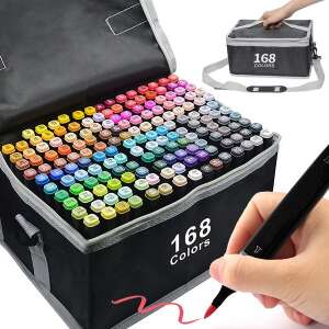 168 Double-Sided Alcohol-Based Markers in a Professional Case 73122561 - Marker