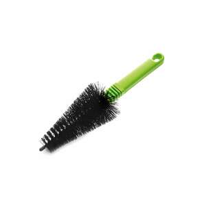 Green Amio wheel brush for cleaning car rims - Car wash brush
