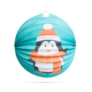Christmas paper lantern with penguin design, 25 cm diameter - Nonbrand Christmas Decoration