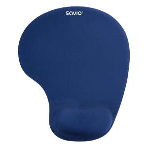 Savio MP-01NB Mouse Pad - Blue, ergonomic wrist rest, comfortable for long hours of work - Savio