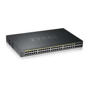 Zyxel GS2220-50HP-EU0101F 44-port Gigabit Ethernet switch with 44 PoE ports, 4 Gigabit combo SFP ports, 2 Gigabit SFP ports, and rackmount design - Switch