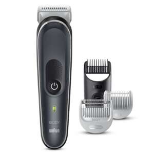 Braun BG 5340 Body Grooming Kit, elektrischer Trimmer für Männer, mit 3 Aufsätzen, für empfindliche Haut - Haarentfernung & Rasur