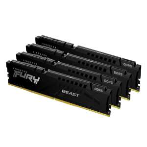 Kingston Fury Beast 64GB DDR5 RAM Kit (4x16GB) czarny, Intel XMP, 6000MHz - Kingston