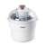 Domo DO2309I ice cream maker, white, front view