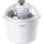 Domo DO2309I ice cream maker, white, front view
