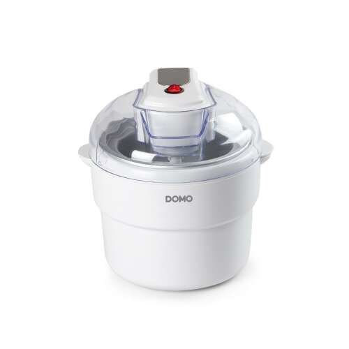 Domo DO2309I ice cream maker, white, front view