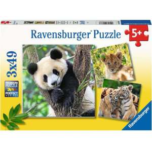 Ravensburger Panda, tigris és oroszlán 147 darabos puzzle gyerekeknek - Ravensburger