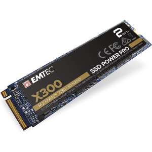 Emtec X300 2TB M.2 NVMe PCIe SSD, SSD Power Pro, 3D NAND - Emtec