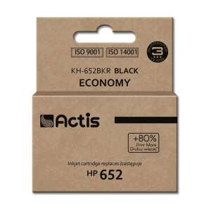 Actis HP 652 fekete tintapatron, gazdaságos, kompatibilis HP DeskJet Ink Advantage 1115, 2135, 2136, 3635, 3636, 3835, 4535, 4675 nyomtatókkal - Actis