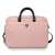 Guess Nylon Triangle Logo 16 inch laptop bag in pink