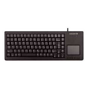 Cherry XS Touchpad USB Tastatur DE - Schwarz, Deutsche Tastatur mit integriertem Touchpad - Cherry