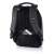 XD Design Bobby Hero XL 17 inch black laptop backpack, back view with hidden pocket