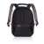 XD Design Bobby Hero XL 17 inch black laptop backpack, back view