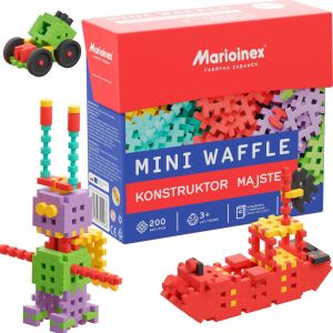 Marionex Mini Waffle építőkocka készlet, 200 darabos, építőjáték gyerekeknek - Marioinex
