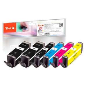 Peach Canon PGI-570 CLI-571 Multipack Plus Cartușe de cerneală 2x Negru, Foto Negru, Cyan, Magenta, Galben - Consumabile pentru imprimantă