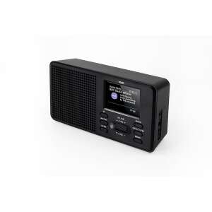 Radio cyfrowe Xoro DAB 142, czarne, widok pod kątem - Radio