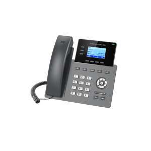 Telefon VoIP Grandstream GRP2603P, negru, cu audio HD, 3 linii, 6 conturi SIP, conferințe cu 5 participanți, PoE integrat - Echipamente VoIP