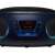 Denver TCL-212BT tragbarer CD-Player mit Bluetooth, USB und AUX-Anschluss, schwarz und blau, Bedienfeld