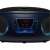 Denver TCL-212BT portable CD player with Bluetooth, USB, and AUX connectivity, black and blue, control panel
