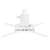 Multibrackets 239066 Ceiling Projector Mount, White, bottom view