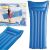 Collage of blue Bestway inflatable beach mattress images