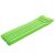 Green Bestway inflatable beach mattress with pillow, angled view