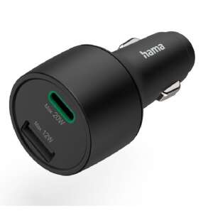 Hama 201693 încărcător auto USB-A / USB-C, negru, 32W - Incarcatoare auto