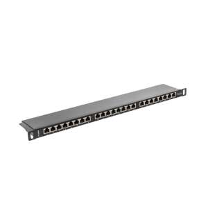 Lanberg PPS5-0024-B 19 inch 24 port patch panel, black - Patch Panel