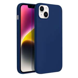 Soft silicone phone case for iPhone 14 Plus, dark blue - Phone Case