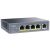 Cudy GS1005P 5-Port Gigabit PoE+ Switch, szögletes elölnézet