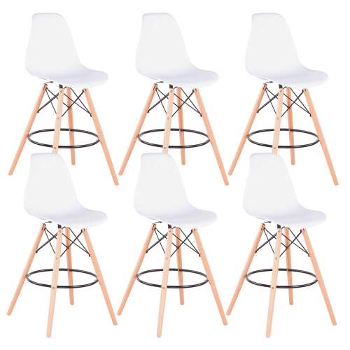 Carbry K108_54 Barová stolička sada 6 kusov #white 32128526