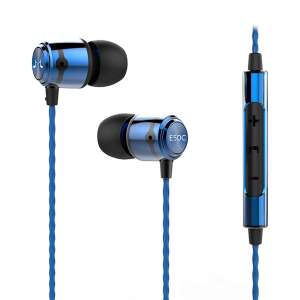 SoundMAGIC E50C blue wired headset with microphone and volume control - Peripheral