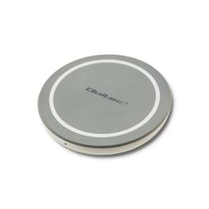 Qoltec wireless fast charger, gray - Wireless Charger