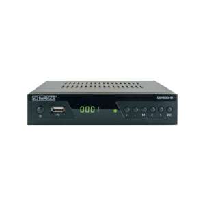 Сателитен приемник Schwaiger DSR500HD DVB-S2 HD преден изглед - set-top box