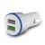 Ładowarka samochodowa Savio SA-06/W 2-porty USB z bliska
