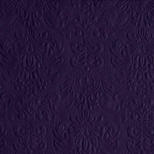 Ambiente Elegance Violet Dombornyomott Papírszalvéta - 15 db, 25x25 cm 137984719 - Ambiente