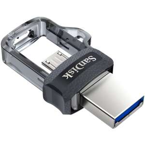 SanDisk Ultra Dual Drive USB 3.0 флашка с micro USB конектор, черен и сребърен - SanDisk