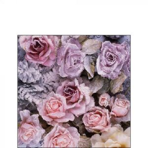 Ambiente Winter Roses Papírszalvéta - 20 db, 25x25 cm 137984981 - Ambiente