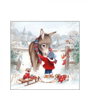 Ambiente Keeping Warm Karácsonyi Papírszalvéta - 20 db, 25x25 cm 137984964 - Ambiente