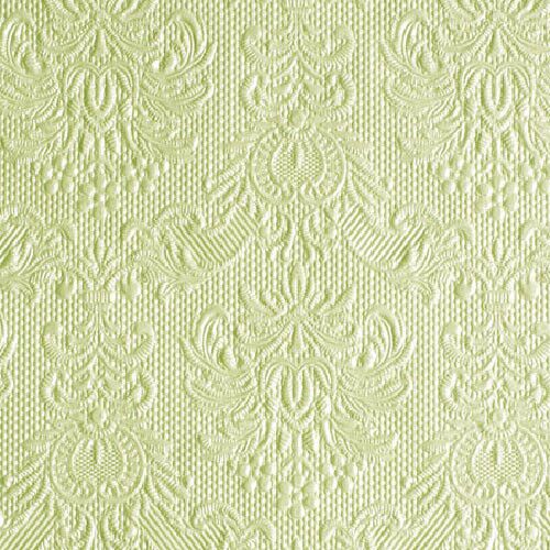 Ambiente Elegance Zöld Dombornyomott Papírszalvéta - 15 db, 25x25 cm 137984714