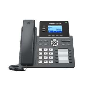 Telefon VoIP Grandstream GRP 2604, czarny, 3 linie, dźwięk HD, konferencja 5-drożna, Gigabit Ethernet - Sprzęt VoIP