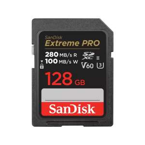 Sandisk 128GB Extreme PRO SDXC UHS-II U3 Memóriakártya 73830812 