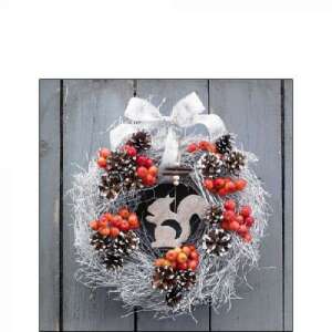 Ambiente Squirrel in Wreath papírszalvéta, 20 db-os, 25x25cm - Ambiente