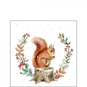 Ambiente Téli Mókus Papírszalvéta - 20 db, 25x25cm 137985164 - Ambiente