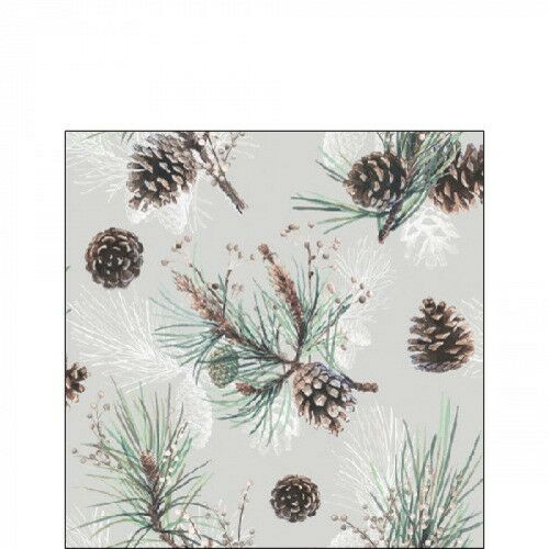 Ambiente Pine Cone All Over papírszalvéta, 25x25cm, 20 darabos - Ambiente