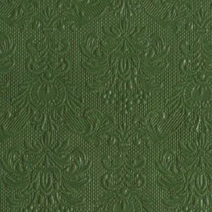 Ambiente Elegance Sötétzöld Dombornyomott Papírszalvéta - 15 db, 25x25 cm 137984639 - Ambiente