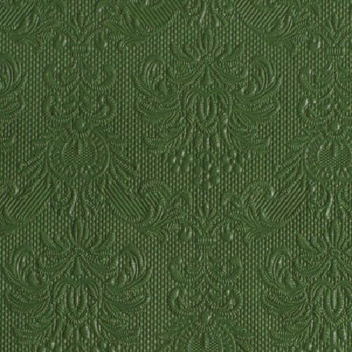 Ambiente Elegance Sötétzöld Dombornyomott Papírszalvéta - 15 db, 25x25 cm 137984639