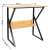 Tarcal K72_80 desk with shelf, beech and black, modern design, home office desk, dimensions